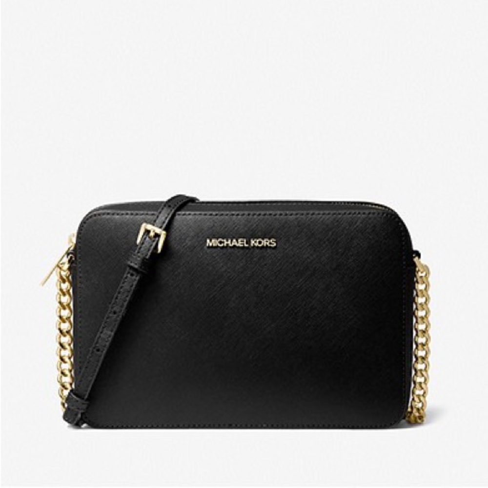 Michael Kors Jet Set Large Saffiano Leather Crossbody Bag